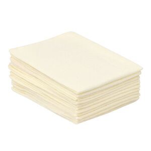 12 Pack Cotton Napkins, Great Napkins 17x17 Inch Beige